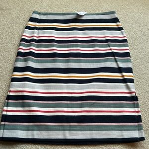 Striped pencil skirt